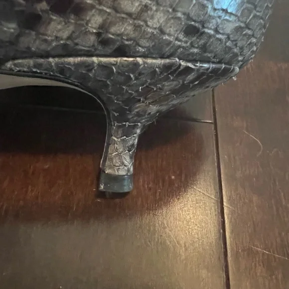 Jimmy Choo python snake print kitten heel - Picture 4 of 5